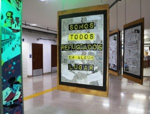 A exposição “Somos todos refugiados em algum lugar” ficará em cartaz durante o mês de junho. (Foto: Reprodução/Unileste)